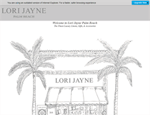 Tablet Screenshot of lorijayne.com